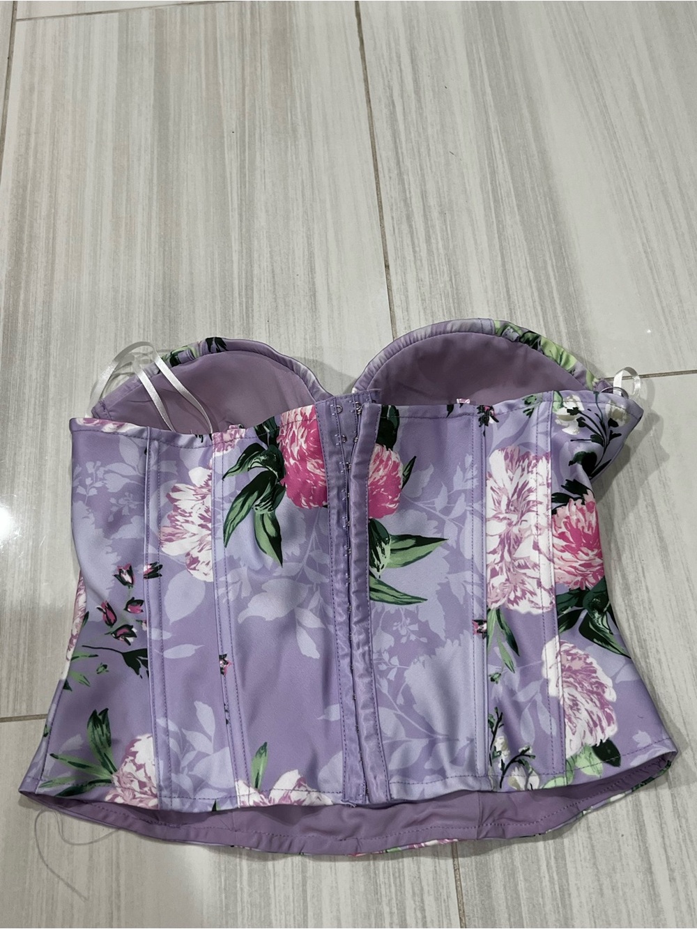JLUXLABEL Floral Corset top - Picture 4 of 5